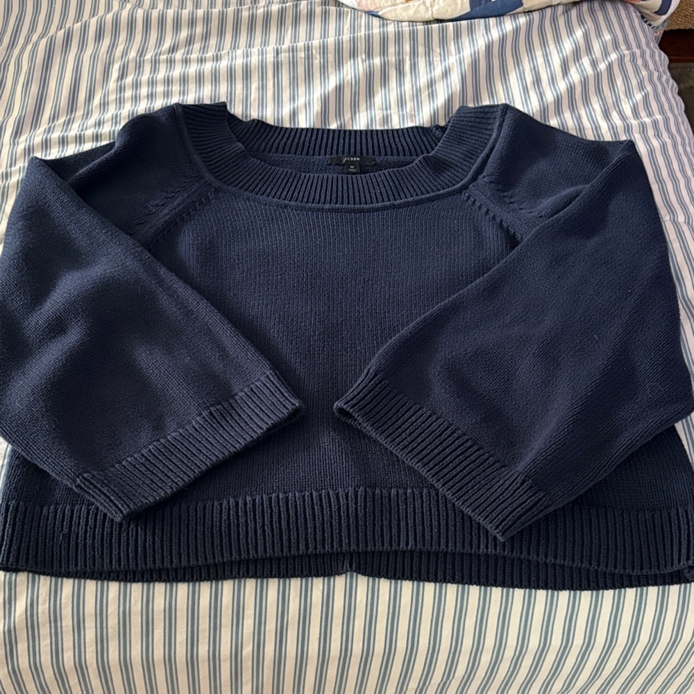 J. Crew Dark Blue Women's Crew Neck Sweater